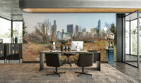 The design has a very polished and peaceful effect on the space.

