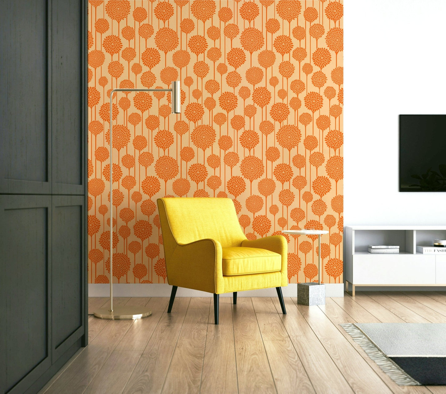 Cottage orange and peach color palette.

