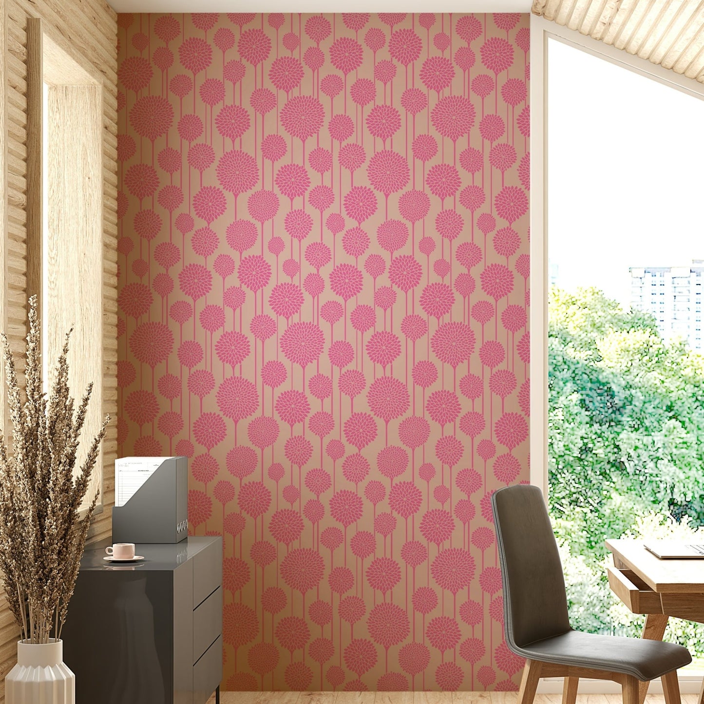 Scandinavian inspired botanical motifs.

