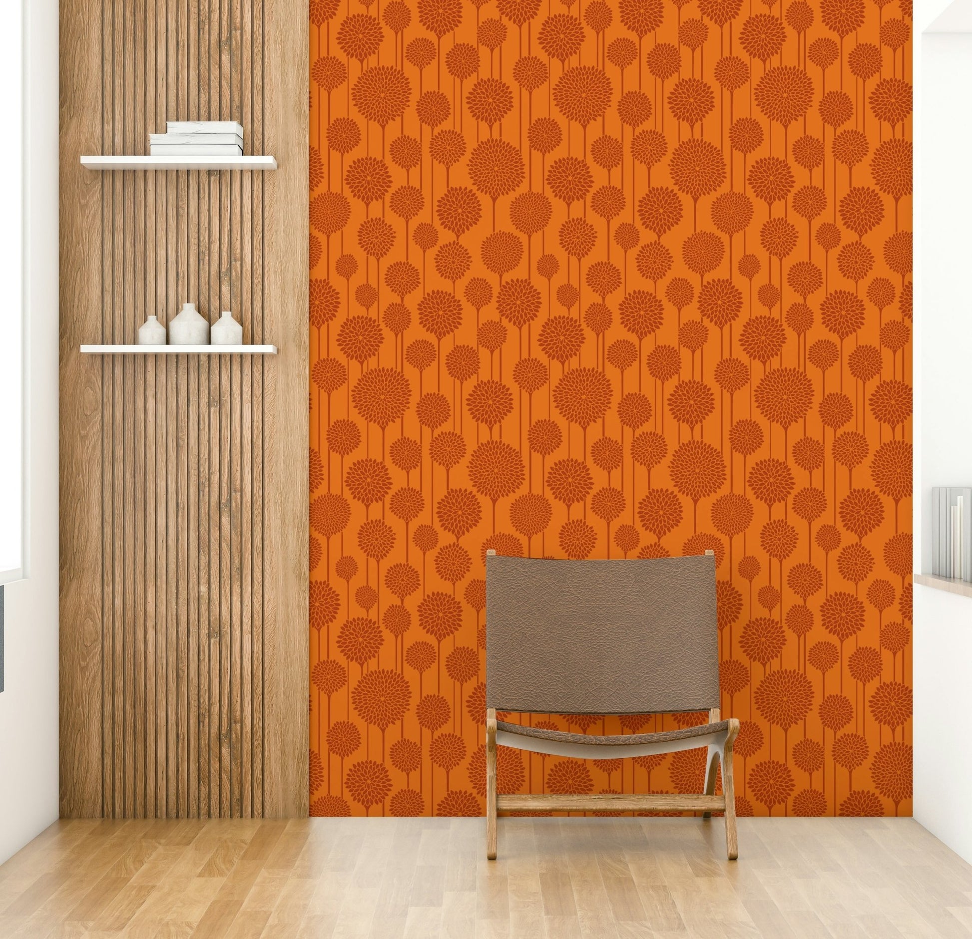 Vintage floral pattern with a retro feel.

