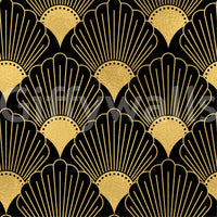 wallpaper with a vintage glam feel