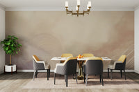 Close-up of watercolor cloud textures in the Gentle Cloud Drift Wall Mural.