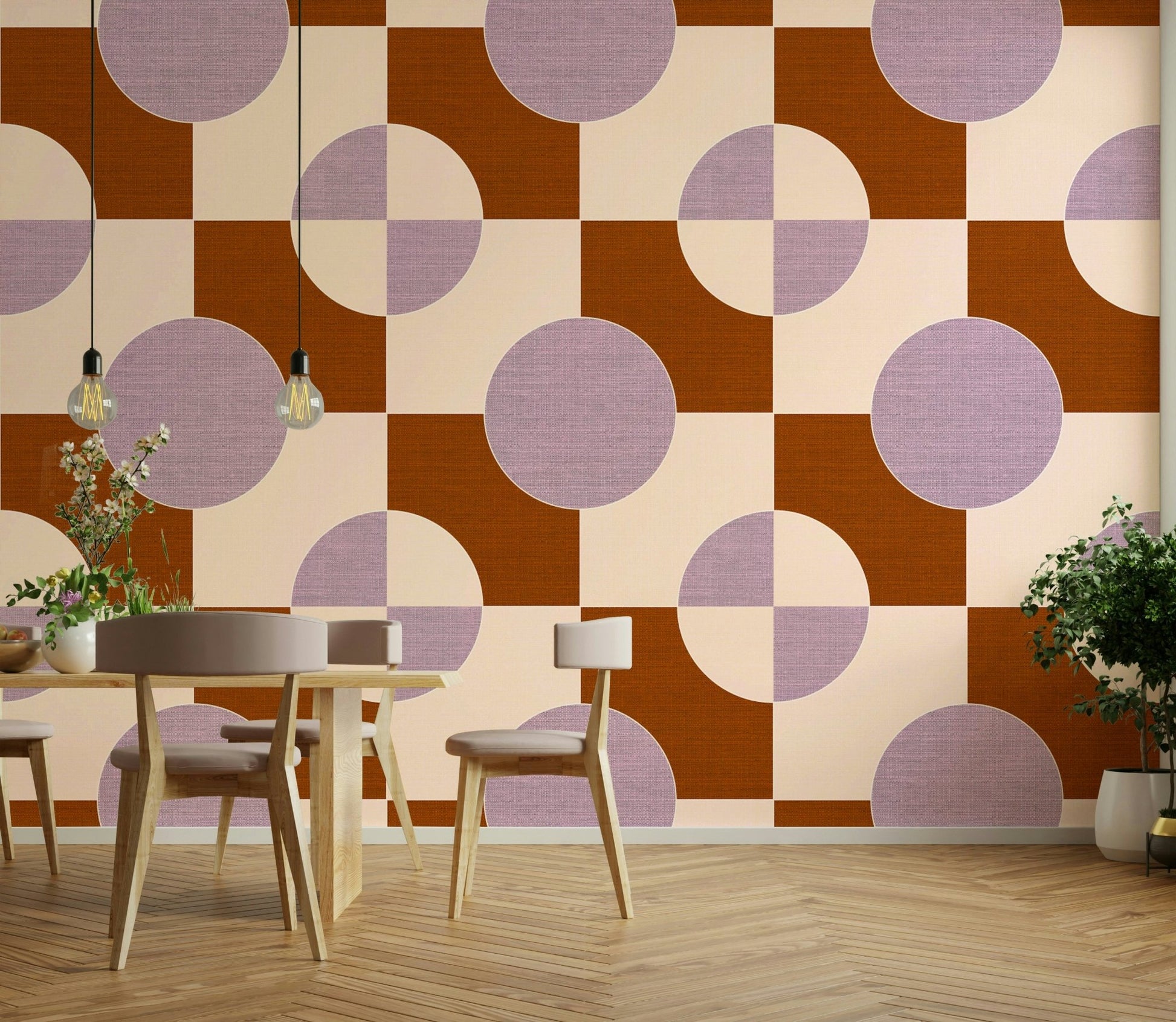 Clean modern wallpaper with structured geometry


