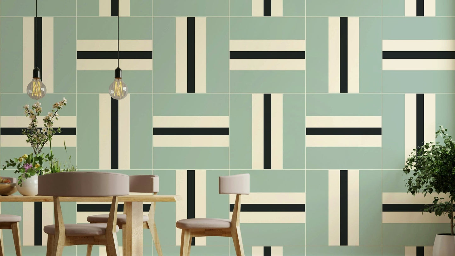 Geometric 05 Wallpaper with bold lines and shapes

