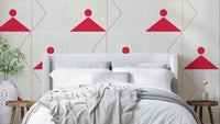 Geometric 06 Wallpaper with abstract line pattern

