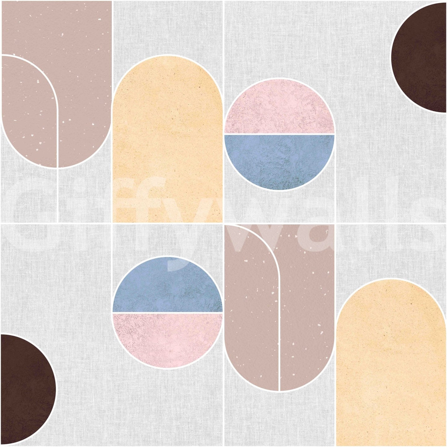 Subtle cube illusion shapes in Geometric 08 wallpaper

