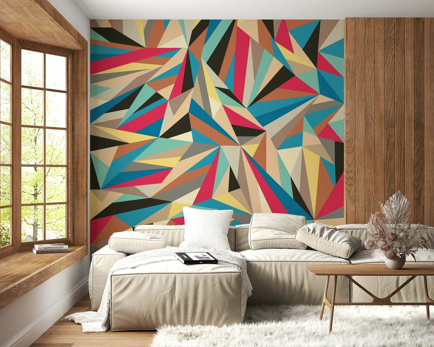A classic abstract design wallpaper for walls.