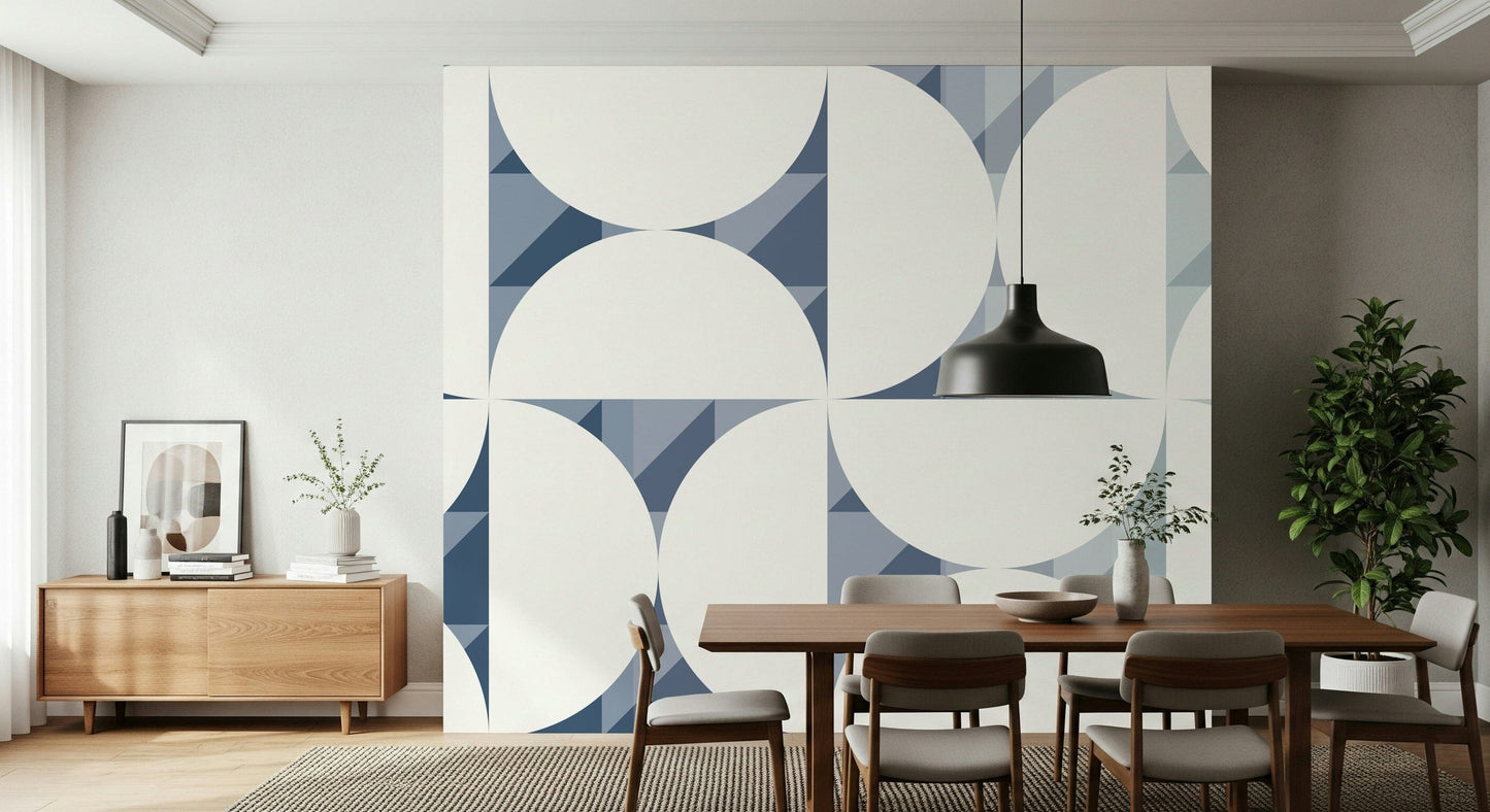 A serene abstract pattern wall mural for your decor.