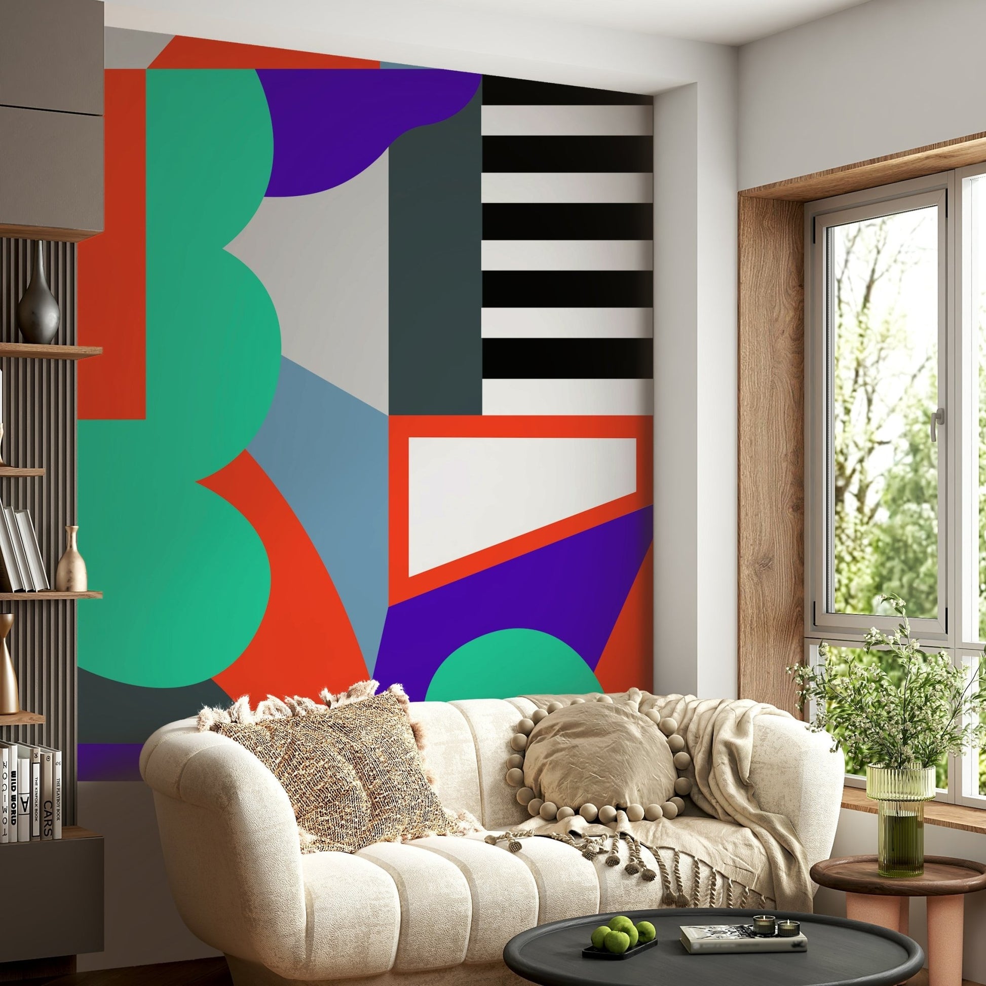 Eye-catching geometric patterns for a sophisticated wall design

