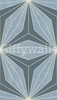 Vintage style fan Radiance mural brings architecture to your walls.