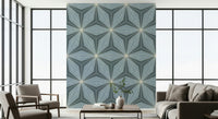 Textured deco fan wallpaper known as Geometric Flowers Radiance.