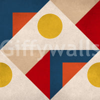 Subtle yet striking Geometric Harmony wallpaper for interiors

