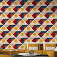Bold and modern Geometric Harmony wallpaper for any room

