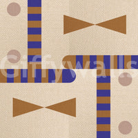Stylish geometric mural for offices

