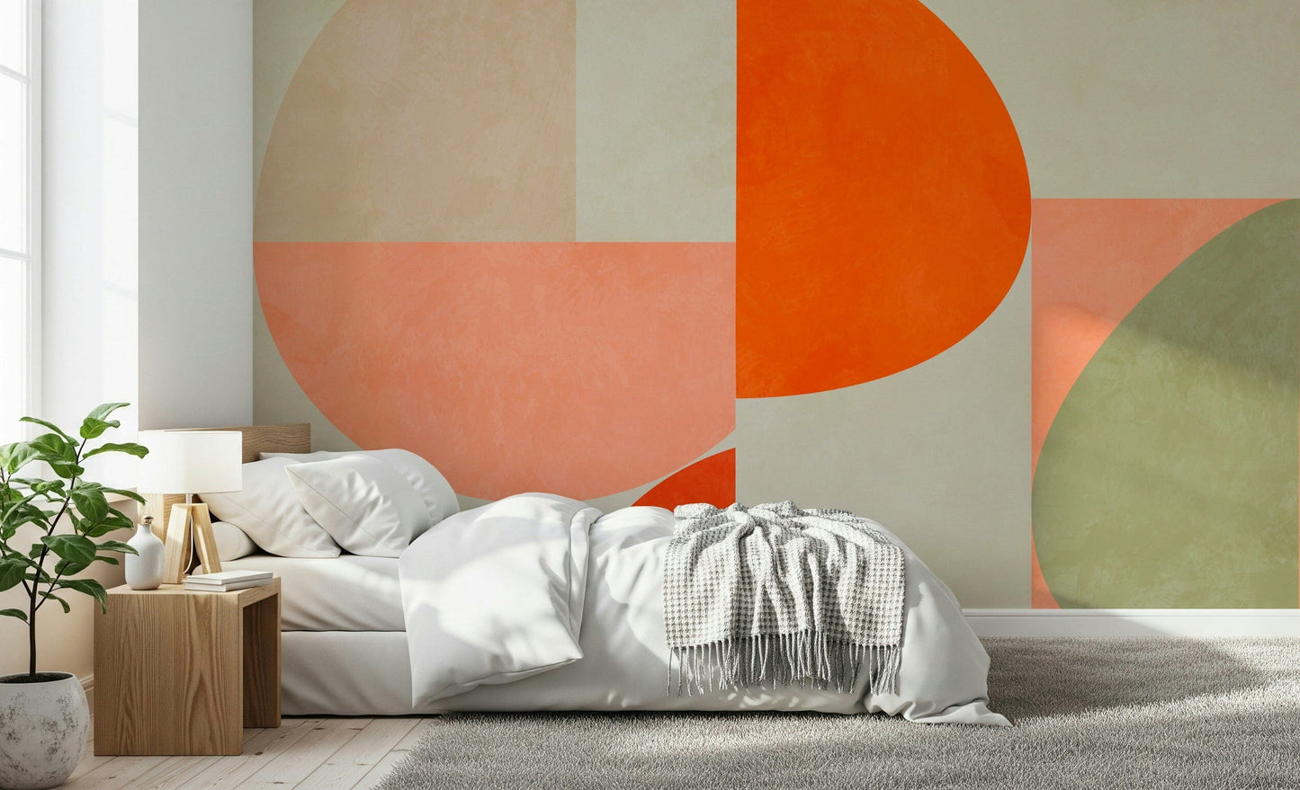 A serene abstract pattern wall mural for your decor.

