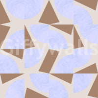 Shapescape rustic ochre shapes wallpaper for walls.