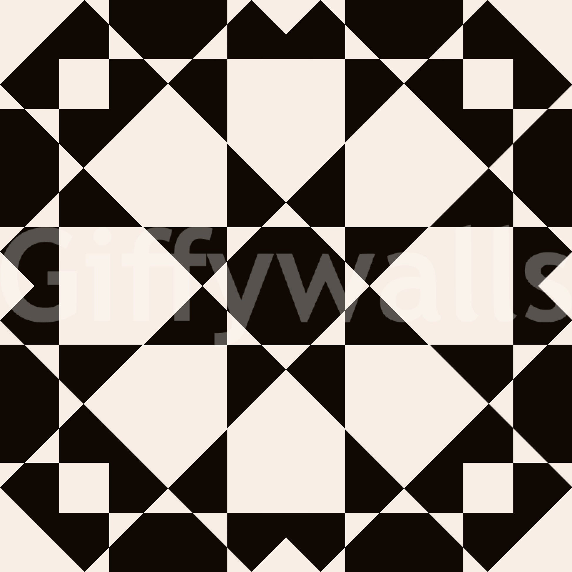 Stylized star geometric wallpaper in classic art deco.

