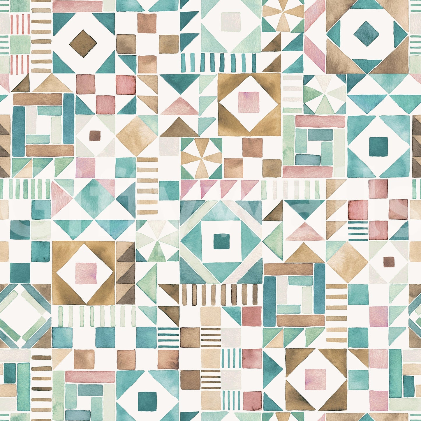 Geometric Tiles  Wallpaper⁠