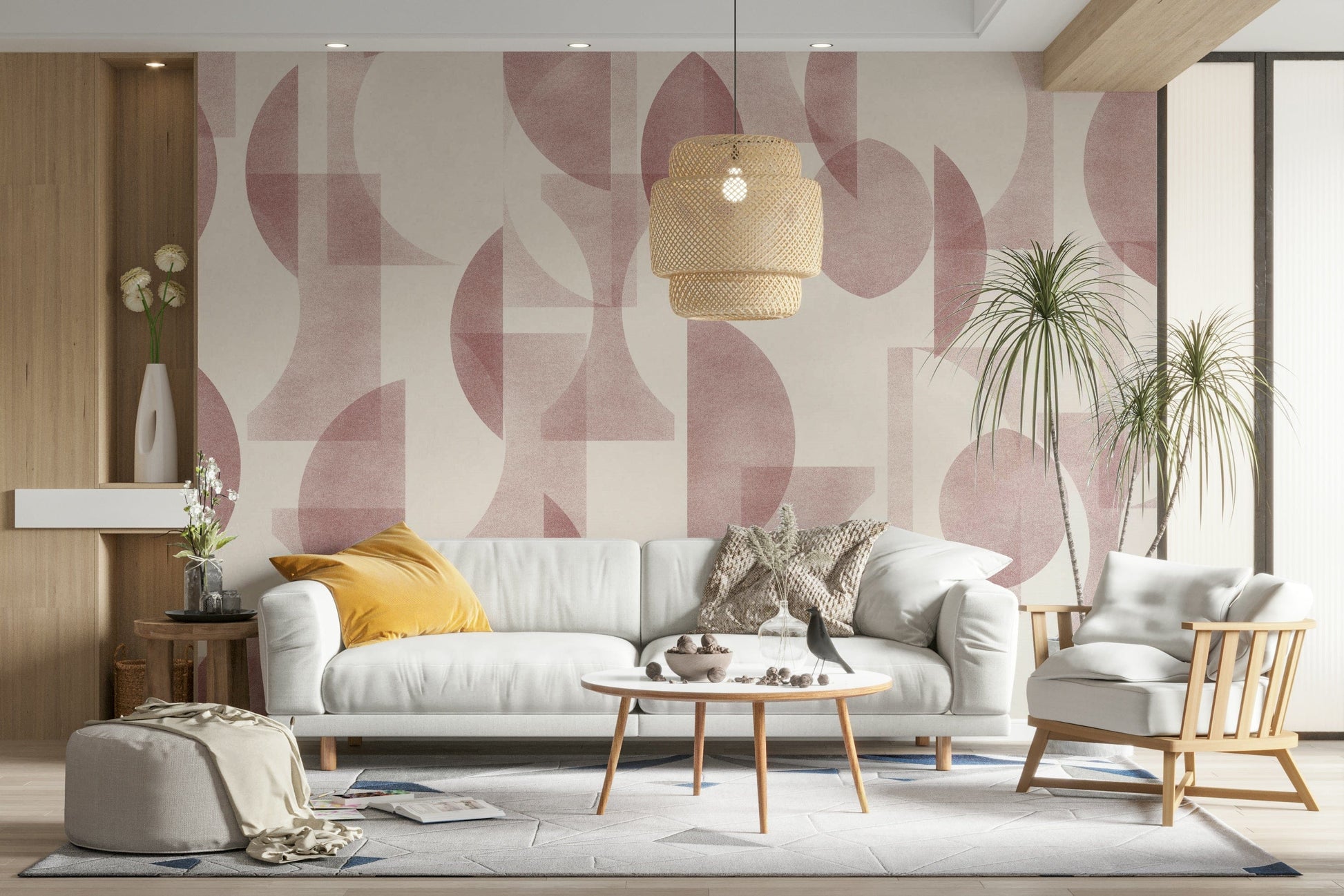 Wallpaper for walls with a sophisticated, abstract design

