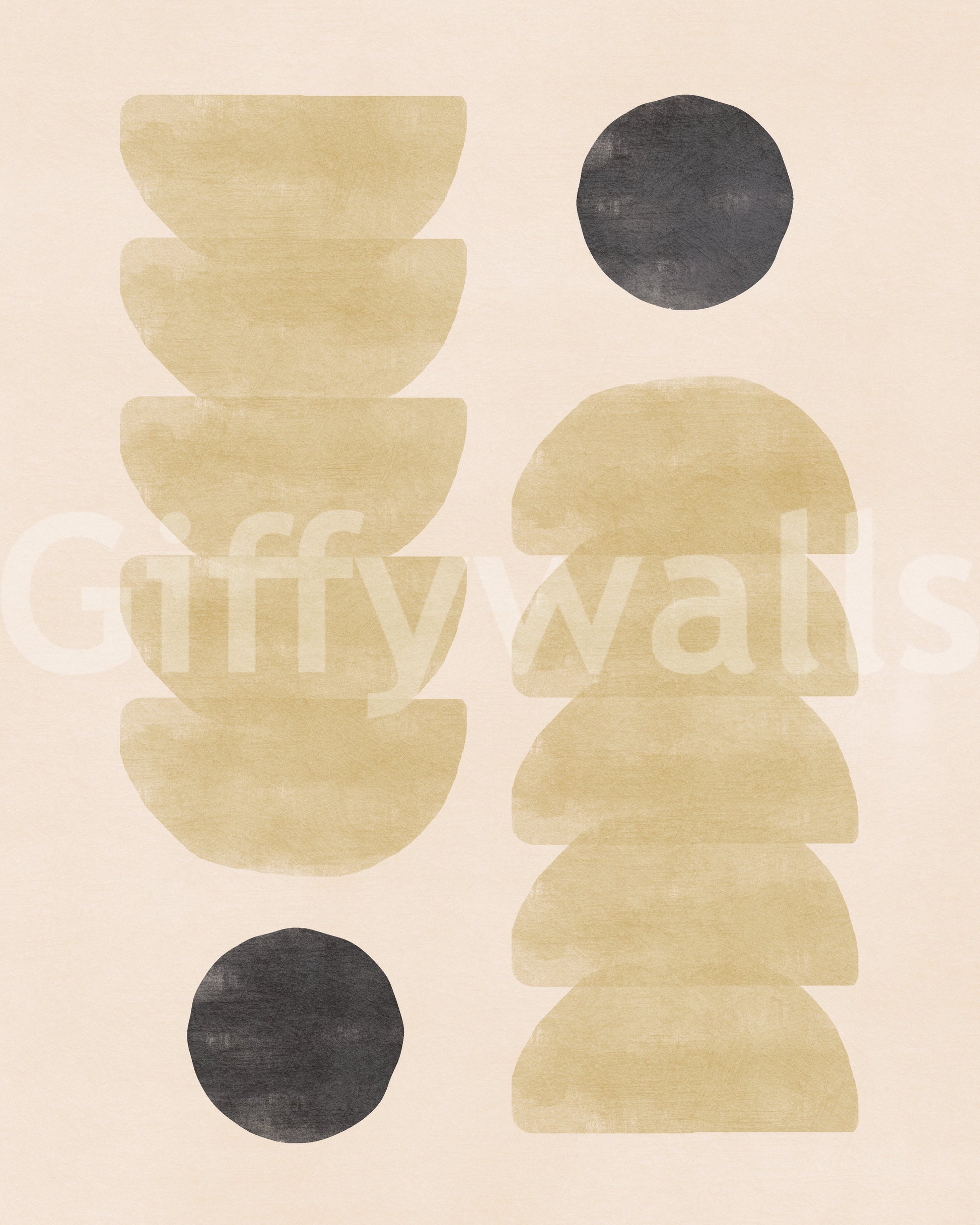 Contemporary Zen wall mural

