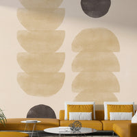 Soft lines wall mural wallpaper

