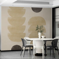 Layered geometry mural wallpaper

