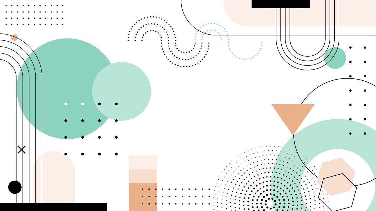 Geometric Shapes Wallpaper Murals in your room — zoomed