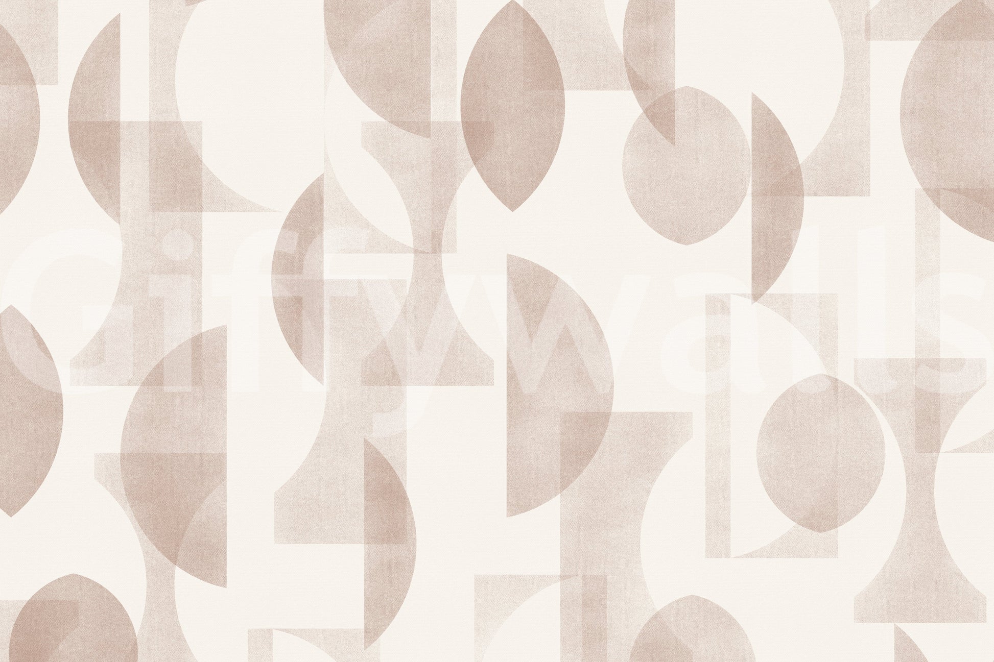 A seamless pattern of geometric elements on a wall

