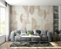 High-quality image of the Geometrica Mocha wallpaper

