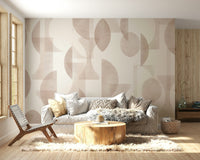 Detailed view of the geometric shapes and colors

