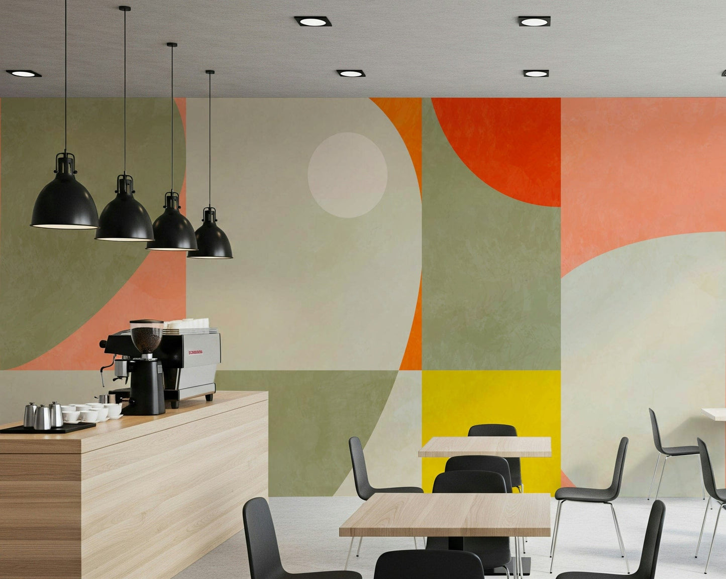 A serene harmonious pattern wall mural for your decor.

