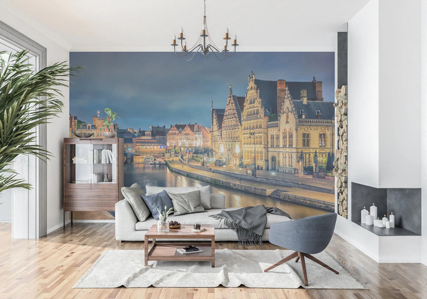 Ghent Lights Wall Mural