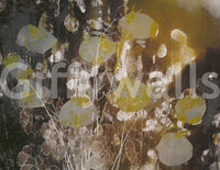 An artistic nature inspired mural for home decor.

