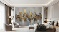 Gilded Metropolis Wall Mural