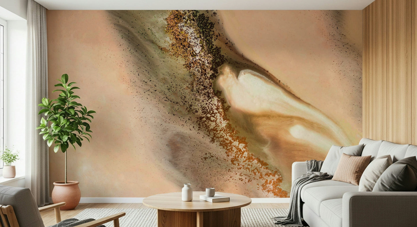 A beautiful modern art wall mural of delicate texture.