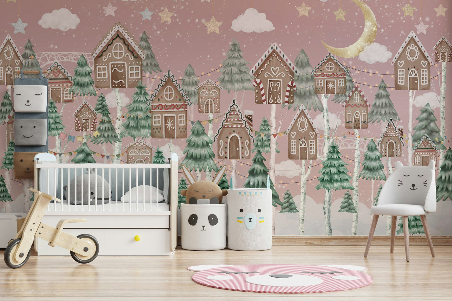 The colors are soft and gentle, with browns, pinks, and whites.

