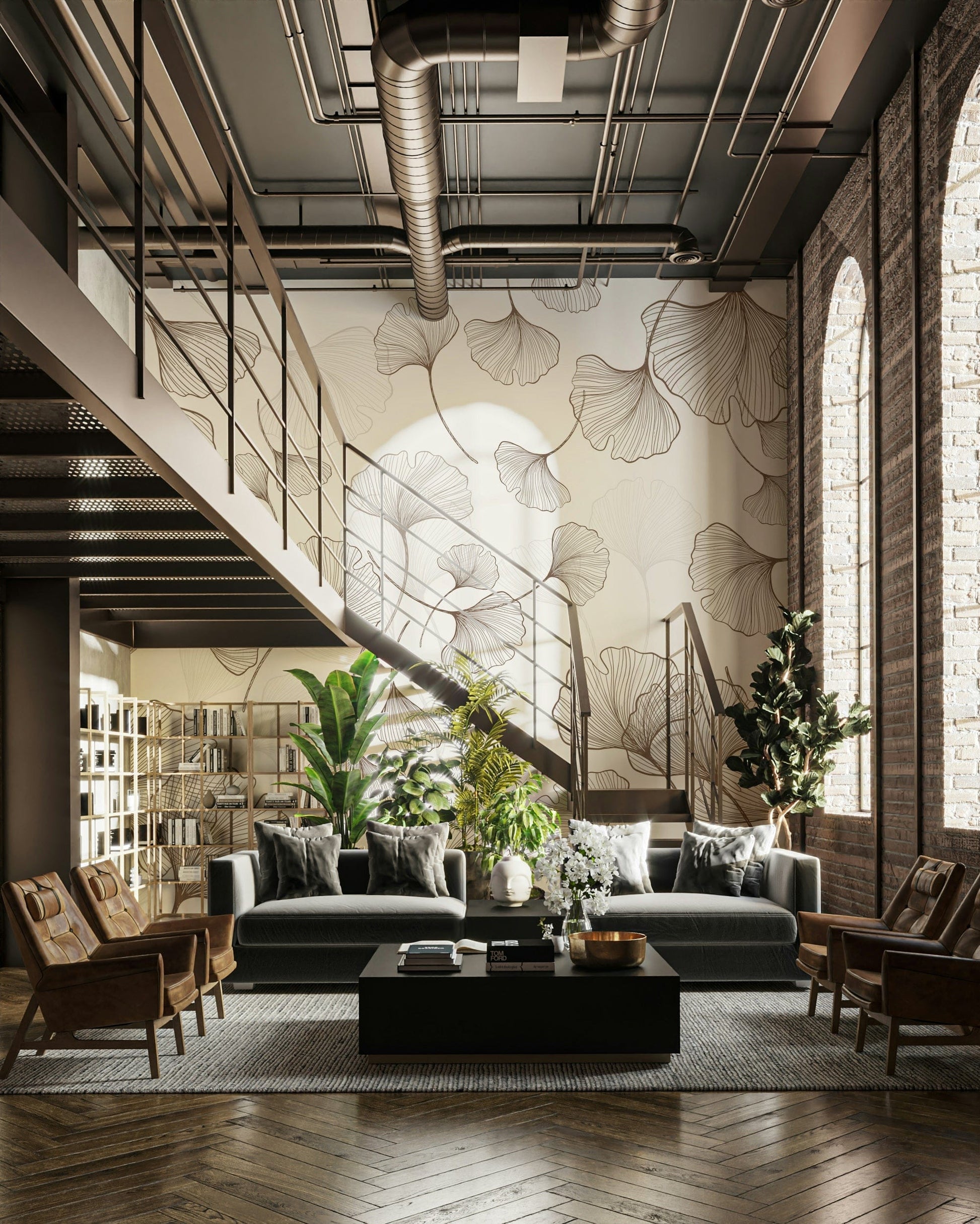 The design has a beautiful, artistic aesthetic.

