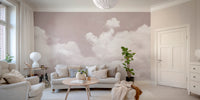 Pink Clouds Wall Mural - Giffywalls