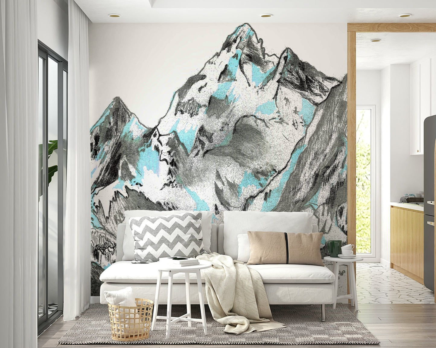 Towering glaciers and vast ice formations.
