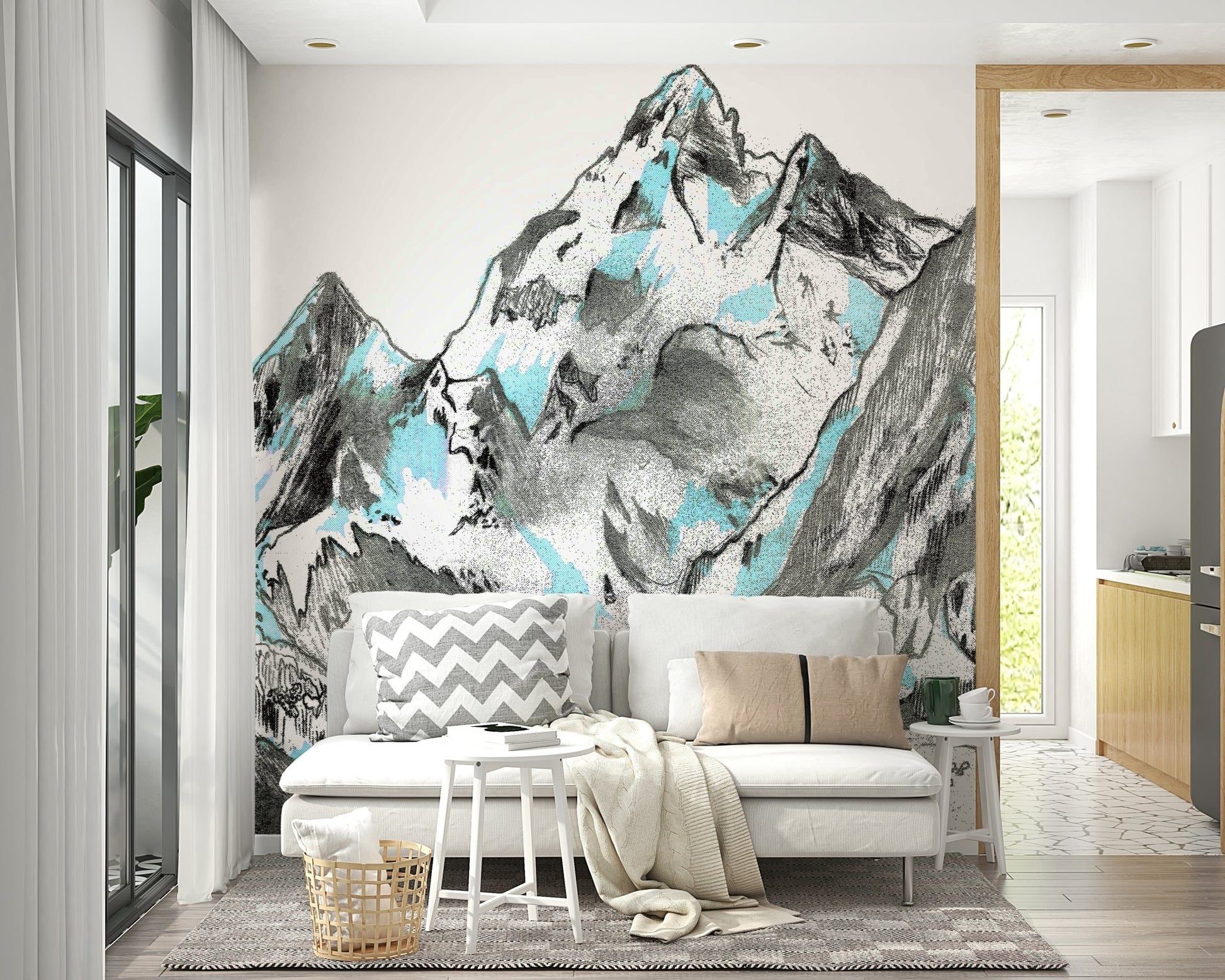 Towering glaciers and vast ice formations.
