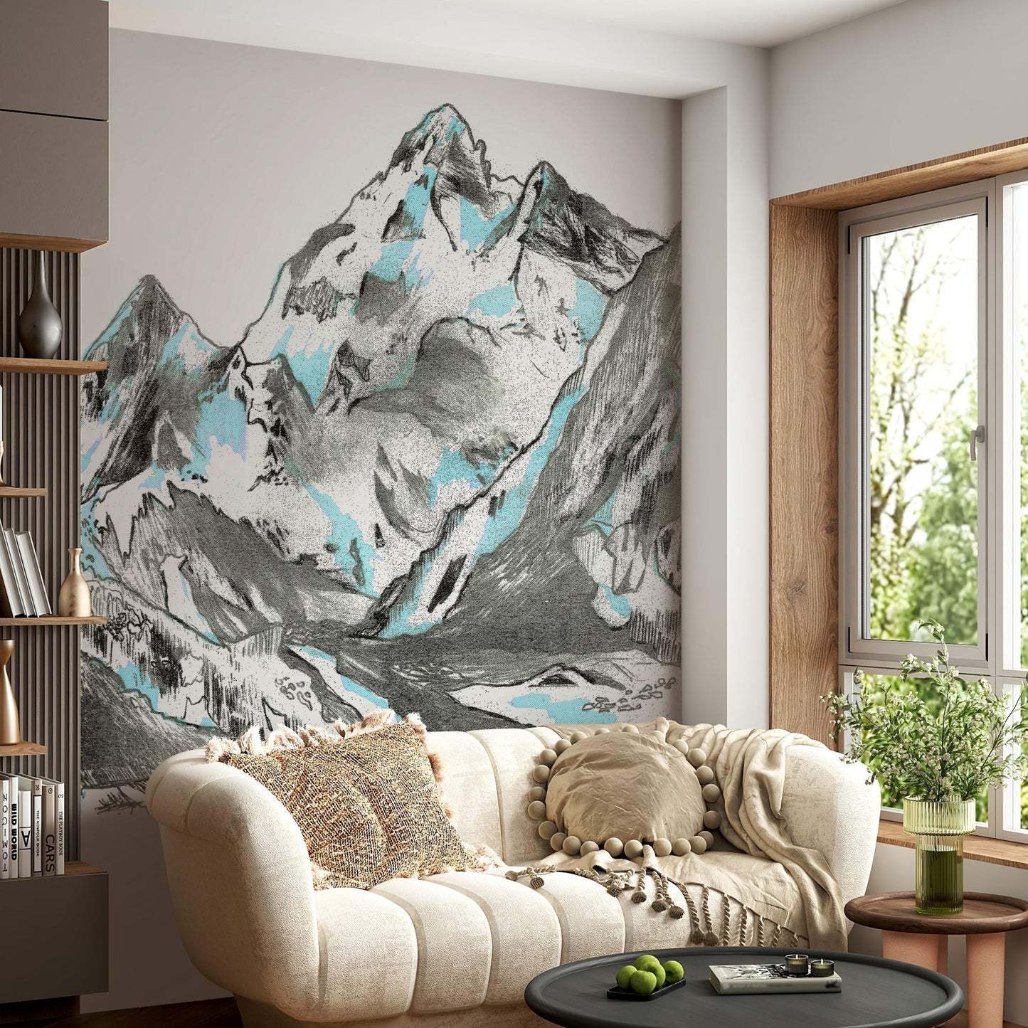Serene and tranquil icy environment.

