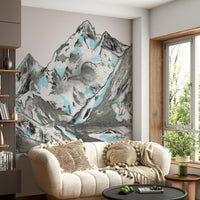 Serene and tranquil icy environment.
