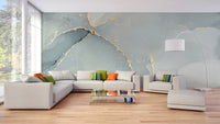 Fluid Grey Alcohol Ink Art Mural
