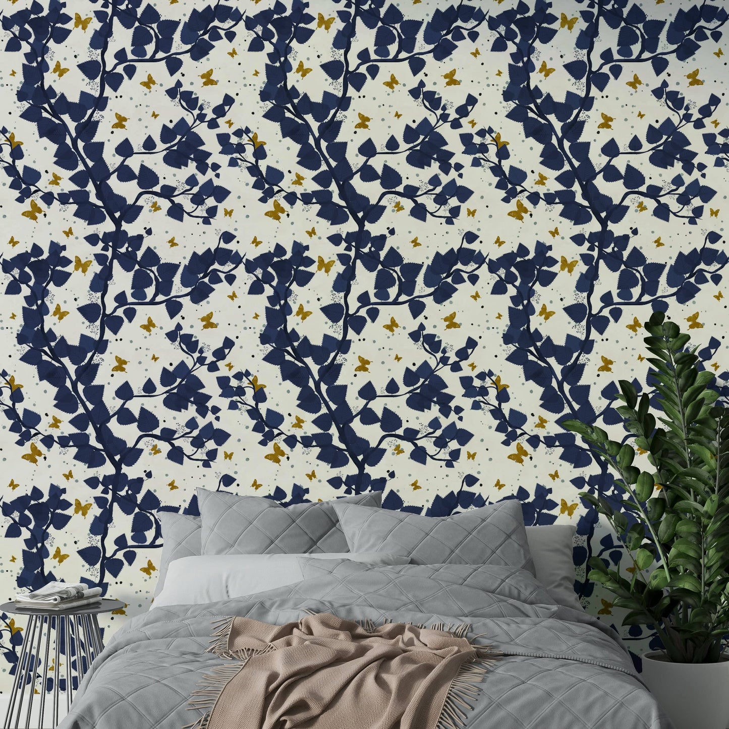 a sophisticated and dramatic wallpaper

