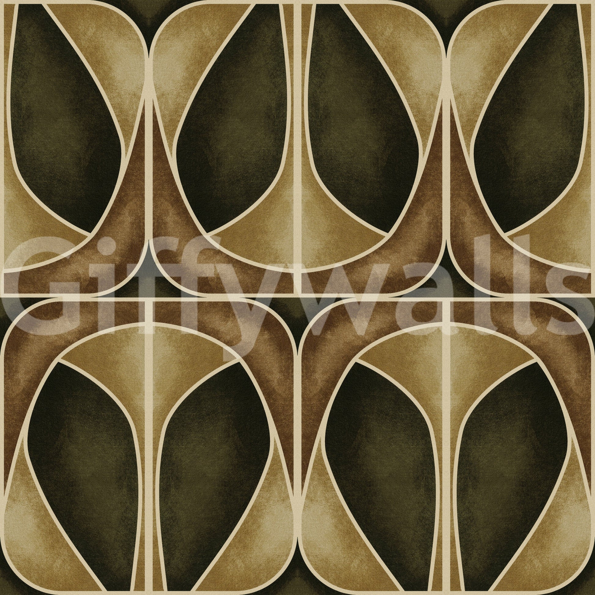 Luxury textured aesthetic Softy Dèco Geometries Gold Chic wallpaper.