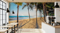 Golden Beach Palms Wall Mural