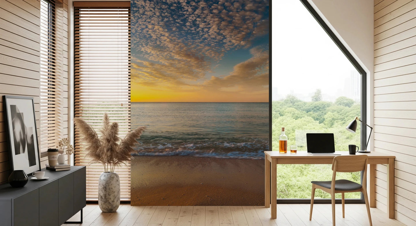 Golden Beach Sunrise Wall Mural
