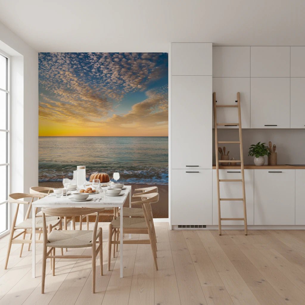 Golden Beach Sunrise Wall Mural