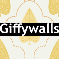 Regal leaf silhouette wall mural, Golden Branch, rich decorative accent piece.