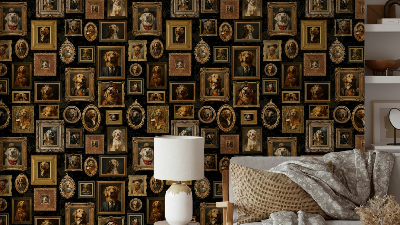 Golden Era Canines Wallpaper.

